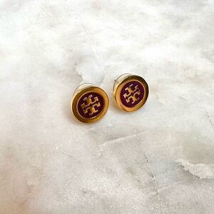 Tory Burch Purple Studs